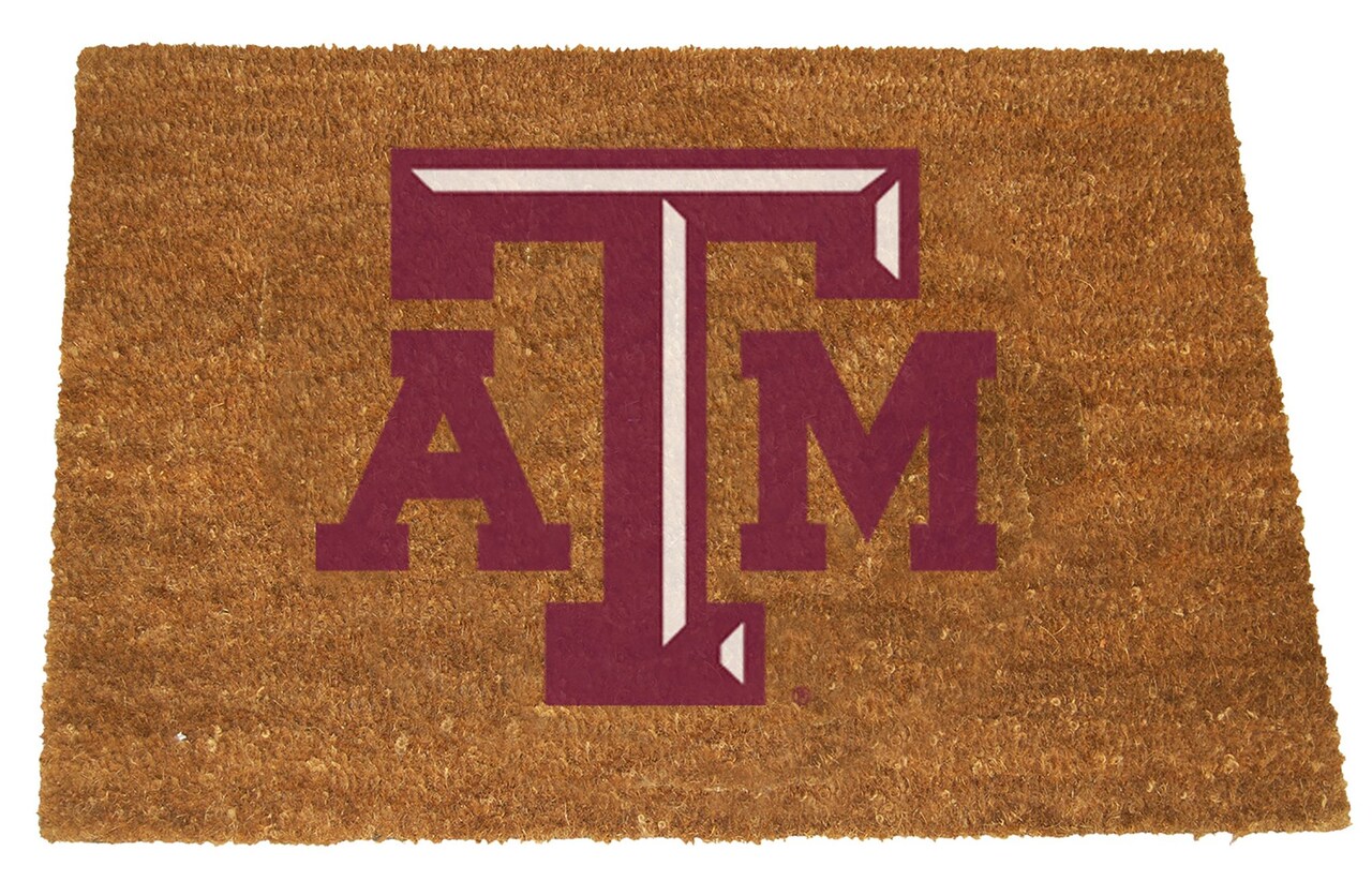 Memory Company NCAA Texas A&M Aggies Rectangular Coir Door Mat 29.5" x 19.5"